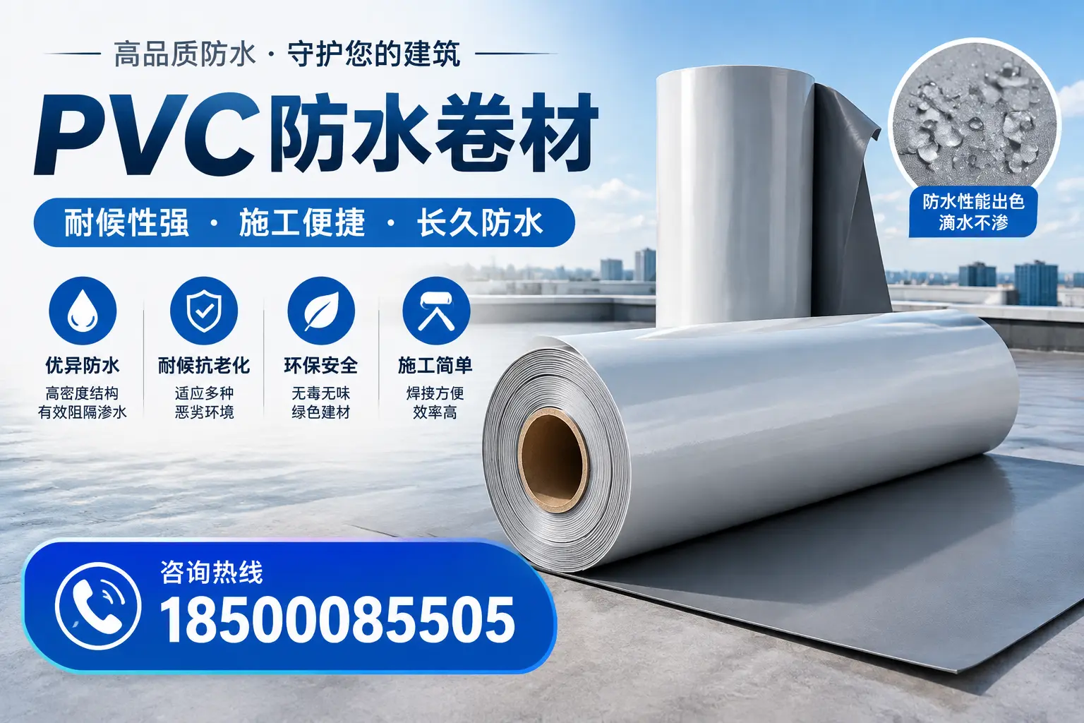 pvc防水卷材在沈阳的行业应用前景分析